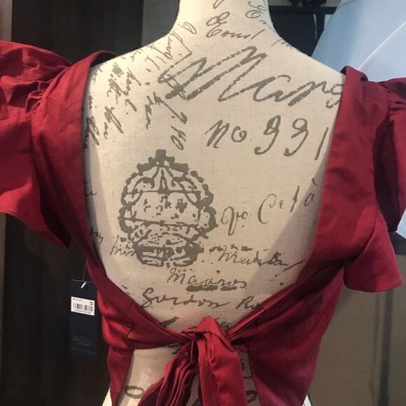 Rachael Ray Marcia Crop Top Black Cherry Size Small - Picture 5 of 12